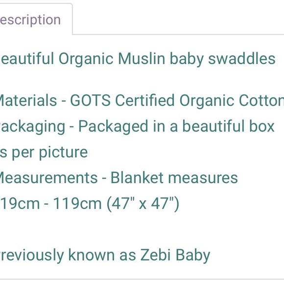 Milkbarn Milk Barn Organic Muslin Swaddle Blanket 47 x 47 Security Orange Fox - Picture 6 of 6